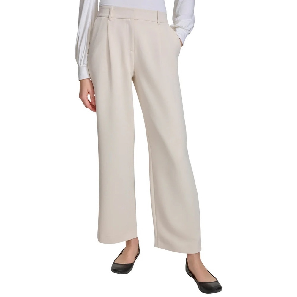 DKNY Cream Wide Leg Women's Pants